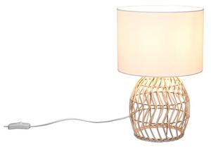 Bijelo-u prirodnoj boji stolna lampa (visina 38 cm) Rike – Trio