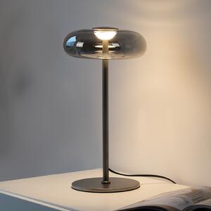 Schöner Wohnen SCHÖNER WOHNEN LED stolna lampa Posh, dimljeno staklo, 3.000 K, prigušiva, Sivo, Dnevni boravak/blagovaonica, Staklo