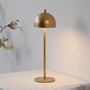 Schöner Wohnen SCHÖNER WOHNEN LED stolna lampa na baterije Belies, zlatna, IP54, prigušiva, Zlato / mjed, Dnevni boravak/blagovaonica, Metal