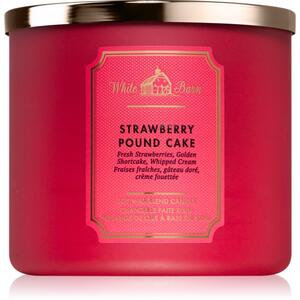 Bath & Body Works Strawberry Pound Cake mirisna svijeća 411 g