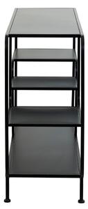 Crna metalna polica za knjige 141x81,5 cm Winston - Light & Living