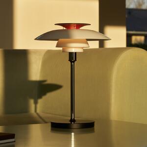 Louis Poulsen LED stolna lampa na baterije PH 80, bijela/crvena/kromirana IP44, prigušiva, Bijela, Dnevni boravak/blagovaonica, Aluminij