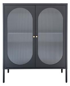 Crna metalna vitrina 90x110 cm Adelaide – House Nordic