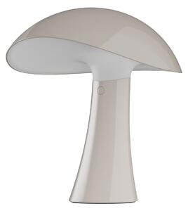 Louis Poulsen LED stolna lampa na baterije Rumee 220, siva, IP44, prigušiva, Sivo, Dnevni boravak/blagovaonica, Plastika