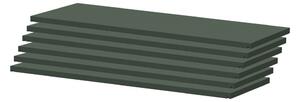 Tamno zelene modularne police 6 kom 82x2 cm Dakota - Tenzo