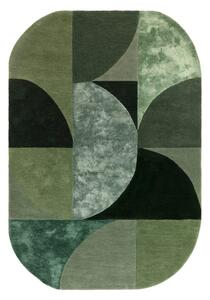 Tamno zeleni vuneni tepih 160x230 cm Forest – Asiatic Carpets