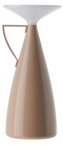 Kartell LED stolna lampa na baterije Camomille, bež, visina 24 cm, prigušiva, Bež, Dnevni boravak/blagovaonica, Plastika