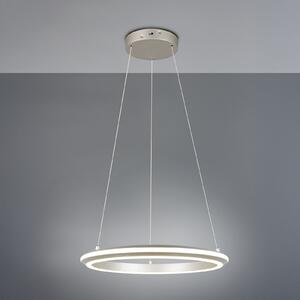 Trio Lighting Amador LED viseća svjetiljka, Ø 45 cm, boja nikla, metal, CCT, prigušiva, Metalik, Dnevni boravak/blagovaonica, Metal