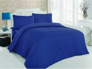 Tamno plava pamučna posteljina za bračni krevet 200x200 cm – Mijolnir