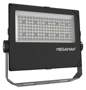 MEGAMAN LED vanjski reflektor Hugo, 90 W, 4000 K, IP66, Crno, Aluminij