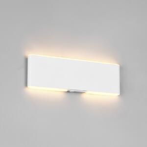 Trio Lighting Conchita LED zidna lampa na baterije, širine 22 cm, bijela, metalna, CCT, prigušiva, Bijela, Dnevni boravak/blagovaonica, Metal
