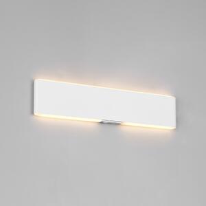 Trio Lighting Conchita LED zidna lampa na baterije, širine 32 cm, bijela, metalna, CCT, prigušiva, Bijela, Dnevni boravak/blagovaonica, Metal