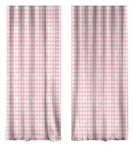 Bijelo-roze zavjese u setu od 2 kom 140x260 cm - Mila Home
