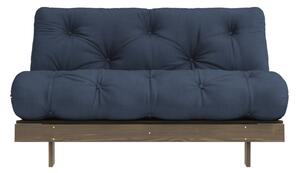 Tamno plava sklopiva sofa 140 cm Roots – Karup Design