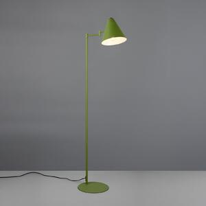 Trio Lighting Cosima podna lampa, zelena, visina 126 cm, metalna, Zelena, Dnevni boravak/blagovaonica, Metal