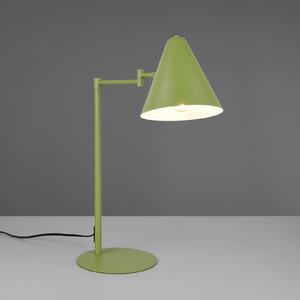 Trio Lighting Cosima stolna lampa, zelena, visina 50 cm, metalna, Zelena, Dnevni boravak/blagovaonica, Metal