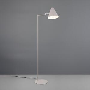 Trio Lighting Cosima podna lampa, svijetlosiva, visina 126 cm, metalna, Sivo, Dnevni boravak/blagovaonica, Metal
