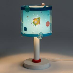 Dalber Dječja stolna lampa Planeti, G4, Ø 15 cm, Plava, rasadnik, Plastika