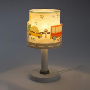 Dalber Dječja stolna lampa Baby Travel, G4, Ø 15 cm, Bijela, rasadnik, Plastika