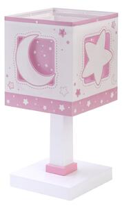 Dalber Dječja stolna lampa Moonlight Pink, G4, širina 14 cm, Ružičasta ruža, rasadnik, Plastika