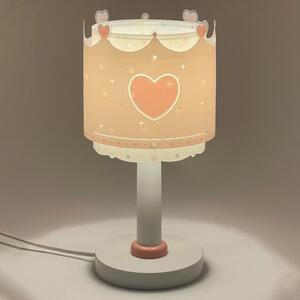 Dalber Dječja stolna lampa Little Queen, G4, Ø 15 cm, Ružičasta ruža, rasadnik, Plastika