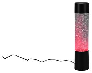 Crna LED stolna lampa s daljinskim upravljačem (visina 34 cm) Glitter – Trio