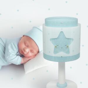 Dalber Dječja stolna lampa Baby Dreams, plava, G4, Ø 15 cm, Bijela, rasadnik, Plastika