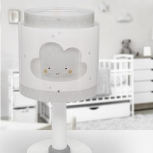 Dalber Dječja stolna lampa Baby Dreams, siva, G4, Ø 15 cm, Bijela, rasadnik, Plastika