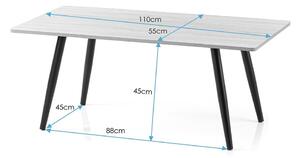 Radni stol s pločom stola u dekoru hrasta 55x110 cm Pyxe – Homede