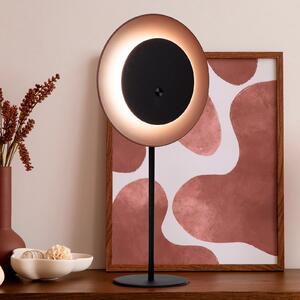 Näve LED stolna lampa na baterije Solan, crno/smeđa, solarna, IP54, prigušiva, Crno, Dnevni boravak/blagovaonica, Metal