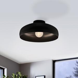 EGLO Mogano stropna svjetiljka, Ø 40 cm, crna, čelik, prigušiva, Crno, Dnevni boravak/blagovaonica, Metal