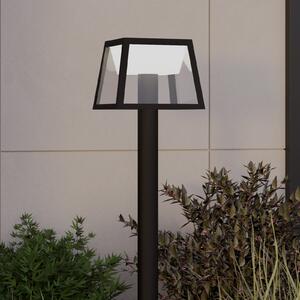 EGLO Solarna LED svjetiljka Altilia, visina 106 cm, crna, senzor, Crno, Plastika