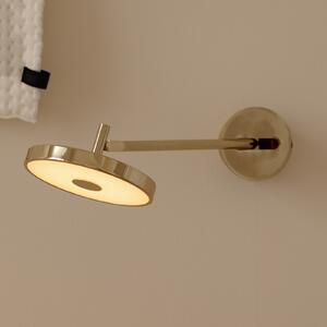 UMAGE LED zidna svjetiljka Asteria LONG HW, polirani mesing, 45 cm, prigušiva, Zlato / mjed, Dnevni boravak/blagovaonica, Metal, Zidna utičnica ispod