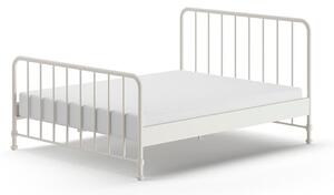 Bijeli metalni krevet s podnicom 160x200 cm BRONXX – Vipack