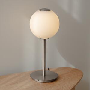 UMAGE LED stolna lampa Audrey, boje čelika, visina 37 cm, prigušiva, Metalik, Dnevni boravak/blagovaonica, Metal, Metak