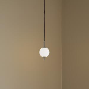 UMAGE LED viseća svjetiljka Audrey, boje čelika, 1 žarulja, Ø 12 cm, prigušiva, Metalik, Dnevni boravak/blagovaonica, Metal, Metak