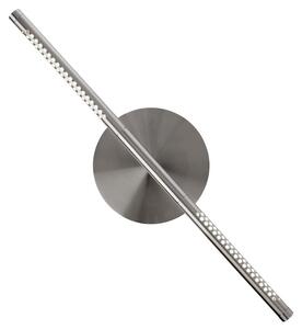UMAGE LED zidna svjetiljka Omni, boje čelika, širina 54 cm, 2 žarulje., prigušiva, Metalik, Dnevni boravak/blagovaonica, Aluminij