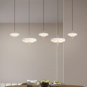 Trio Lighting Keaton LED viseća lampa, svijetlosiva, duljina 140 cm, CCT, 5 žarulja., prigušiva, Sivo, Dnevni boravak/blagovaonica, Metal