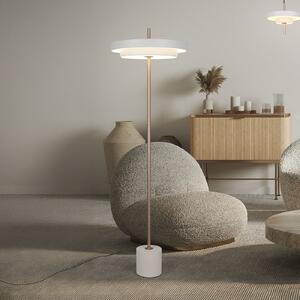 Trio Lighting Keaton LED podna lampa, svijetlosiva, visina 138 cm, metalna, CCT, prigušiva, Sivo, Dnevni boravak/blagovaonica, Metal