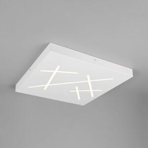Trio Lighting LED stropna svjetiljka Snip, mat bijela, duljine 50 cm, metalna, CCT, prigušiva, Bijela, Dnevni boravak/blagovaonica, Metal