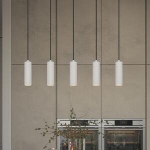 Trio Lighting Viseća lampa Soka, svijetlosiva, duljina 85 cm, metalna, 5 žarulja., prigušiva, Sivo, Dnevni boravak/blagovaonica, Metal