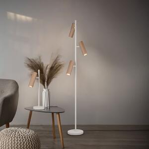 Trio Lighting Soka podna lampa, smeđa/siva, visina 150 cm, metalna, 3 žarulje., Smeđa / hrđa, Dnevni boravak/blagovaonica, Metal