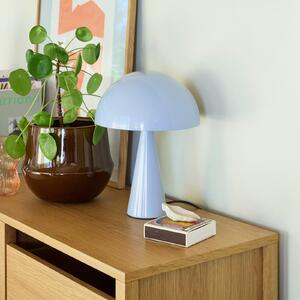 Hübsch HÖBSCH Mush Mini stolna lampa, ledeno plava, metalna, visina 25 cm, Plava, spavaća soba, Metal