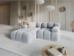 Svijetlo plava baršunasta sofa 191 cm Bellis – Micadoni Home