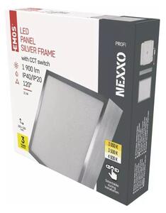 LED stropna svjetiljka u sjajno srebrnoj boji 22.5x22.5 cm Nexxo – EMOS