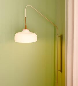 Hübsch HÜBSCH Current zidna lampa, svijetli pijesak, projekcija 71 cm, Bež, Dnevni boravak/blagovaonica, Staklo