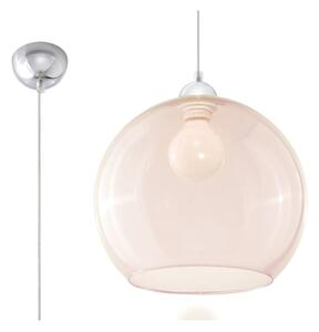 Bež viseća svjetiljka sa staklenim sjenilom ø 30 cm Bilbao – Nice Lamps
