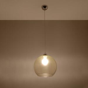 Bež viseća svjetiljka sa staklenim sjenilom ø 30 cm Bilbao – Nice Lamps
