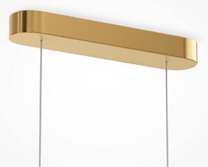 Maytoni AMULET LED viseća lampa, duljina 110 cm, zlatna boja, metal/staklo, Zlato / mjed, Dnevni boravak/blagovaonica, Metal