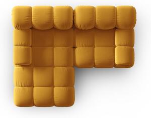 Žuta baršunasta sofa 191 cm Bellis – Micadoni Home